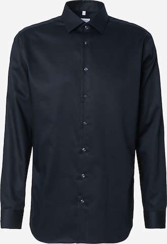 Coupe regular Chemise business SEIDENSTICKER en noir : devant