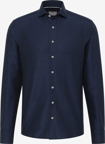 ETERNA Slim fit Button Up Shirt in Blue: front