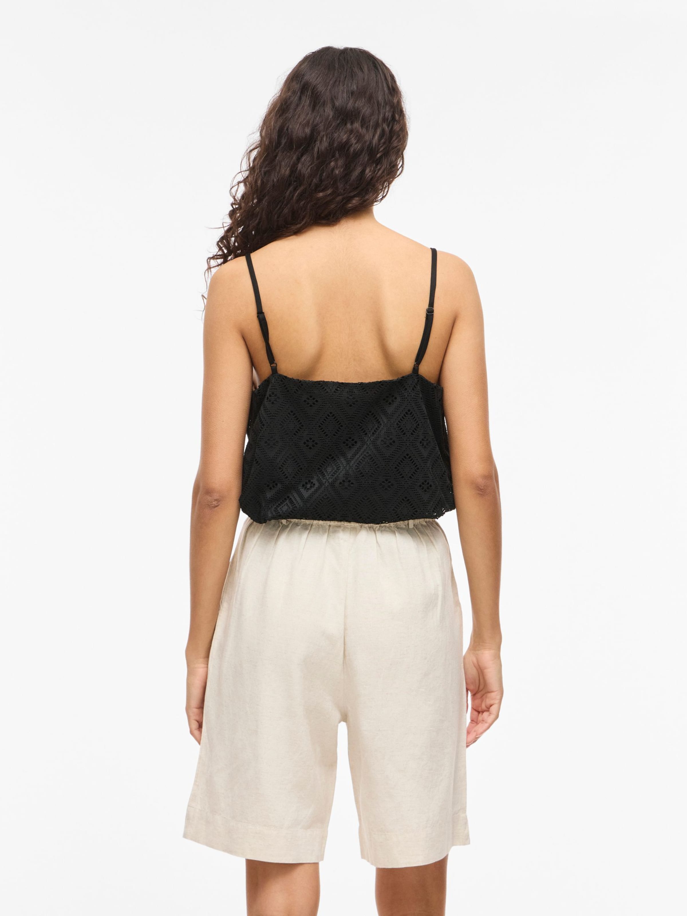 VILA Top 'VINUSA' in Black