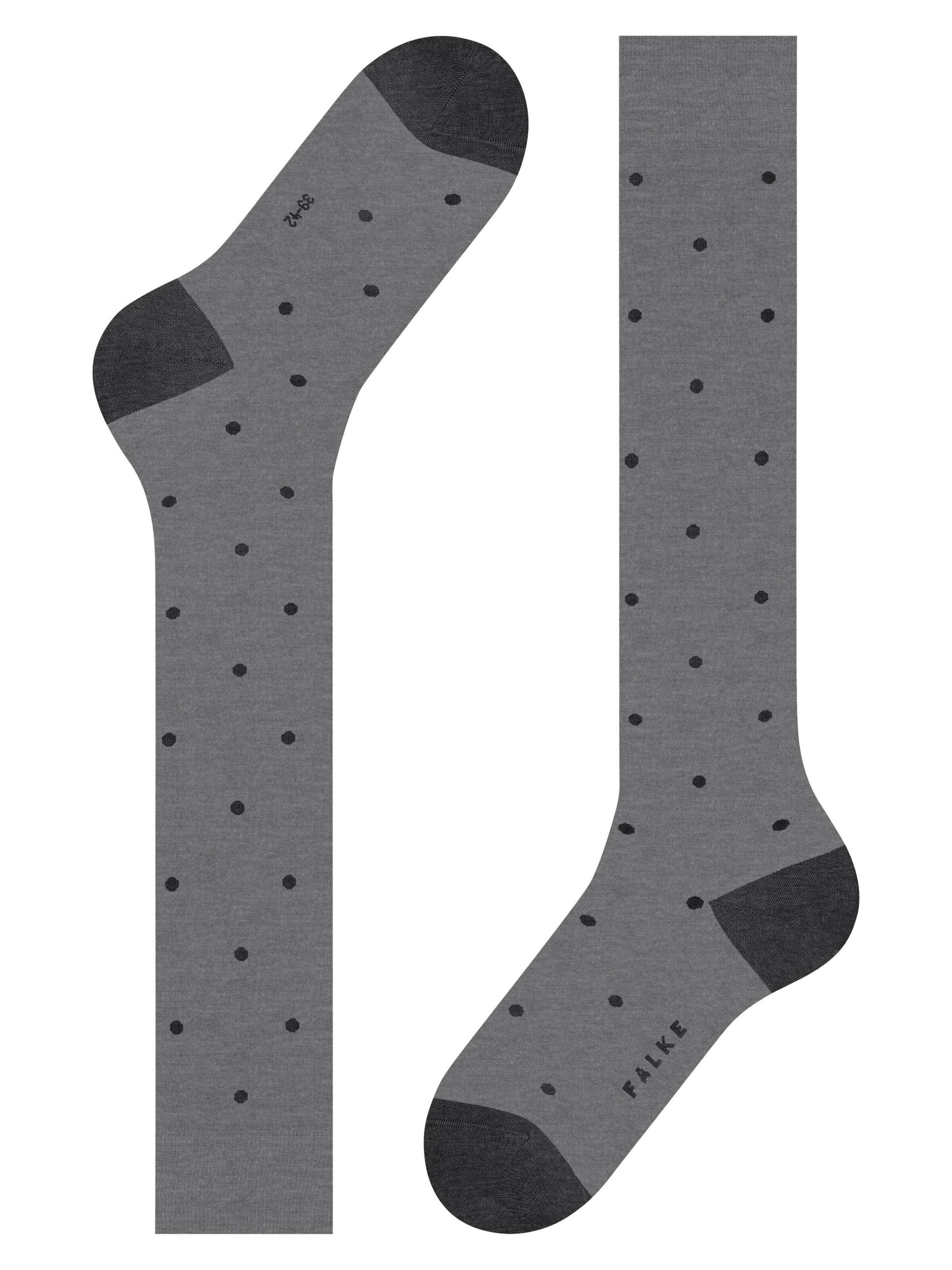 FALKE Knee High Socks 'Dot' in Grey