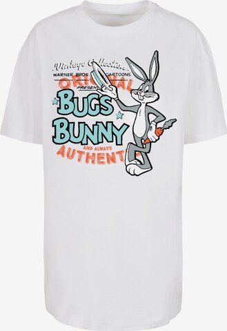 Maglietta 'Looney Tunes Trickfilm Serie Cartoon Vintage Bugs Bunny' di F4NT4STIC in bianco: frontale