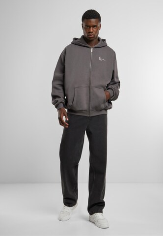 Karl Kani Zip-Up Hoodie 'Essential' in Grey