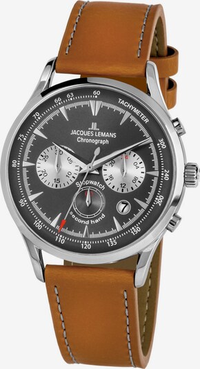 Jacques Lemans Uhr in braun / silber, Produktansicht