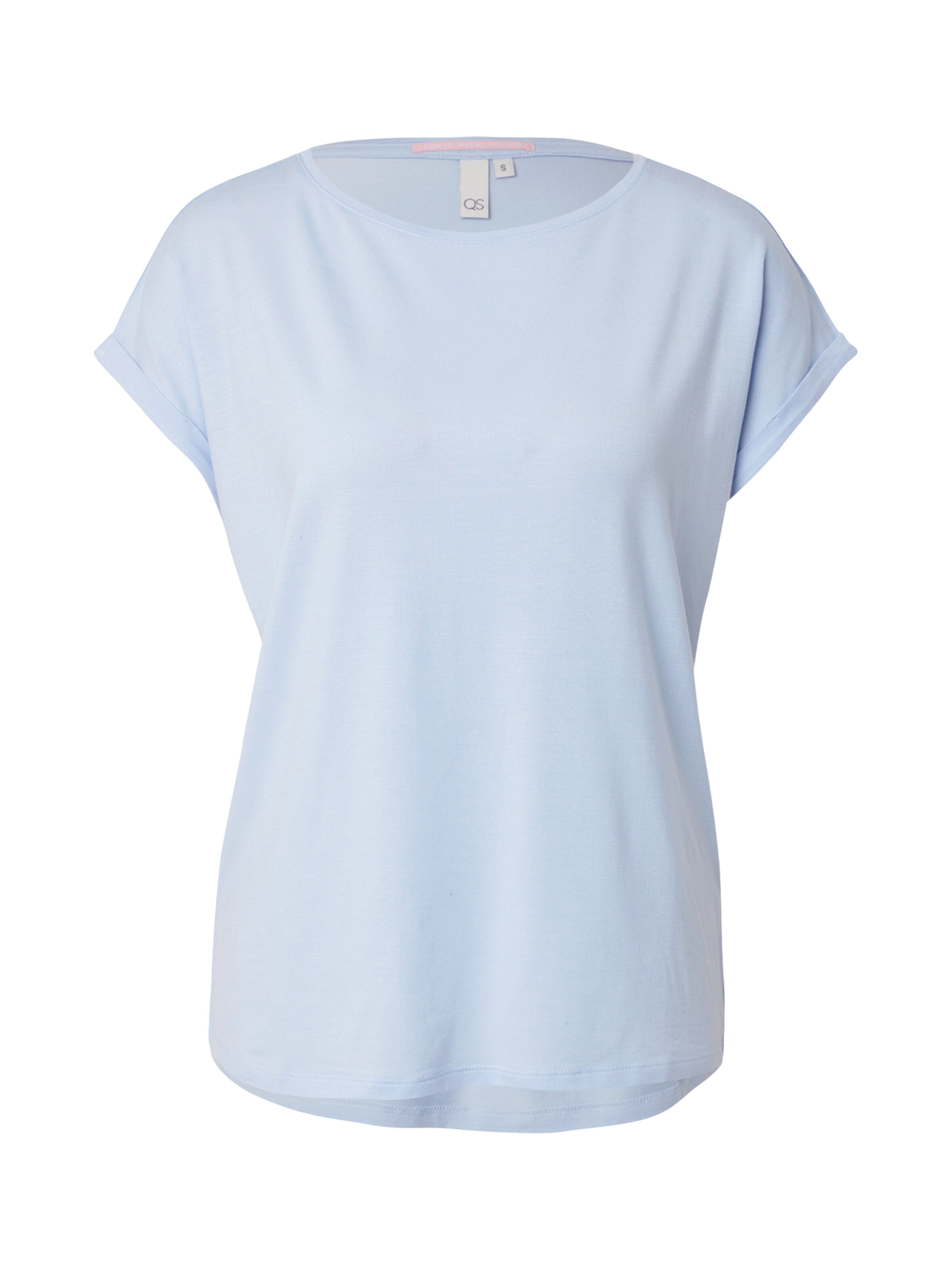 T-shirt QS en bleu : devant