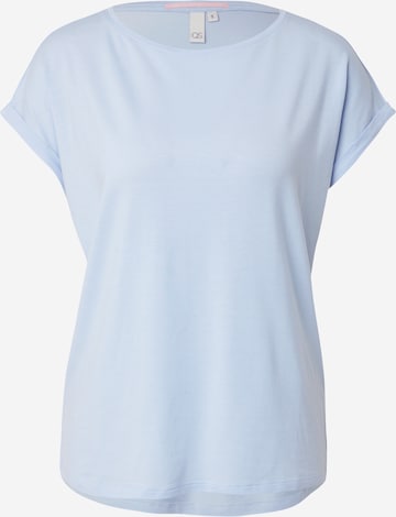 T-shirt QS en bleu : devant