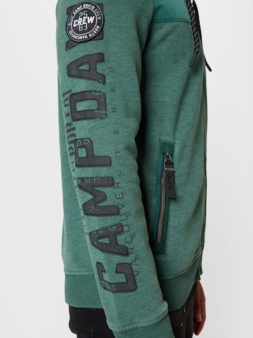 CAMP DAVID Zip-Up Hoodie in Green