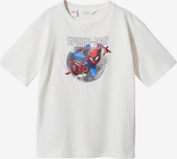 MANGO KIDS Shirts 'Aquahero' i hvid: forside