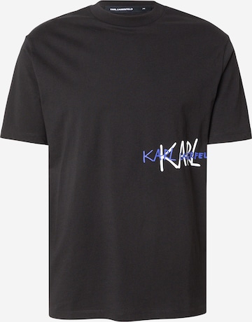 T-Shirt Karl Lagerfeld en noir : devant