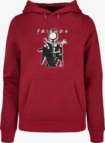 ABSOLUTE CULT Sweatshirt 'Friends - Clock Mono Photo' in Red: front