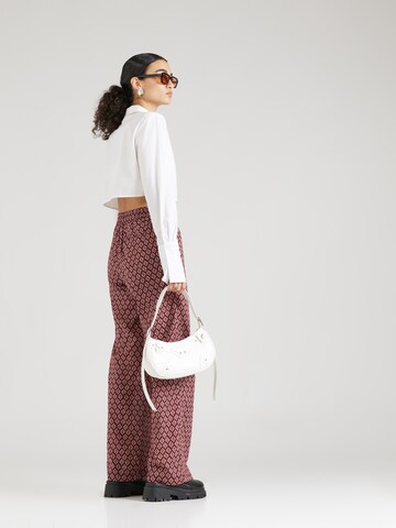 SCOTCH & SODA Wide leg Broek 'Gia' in Rood
