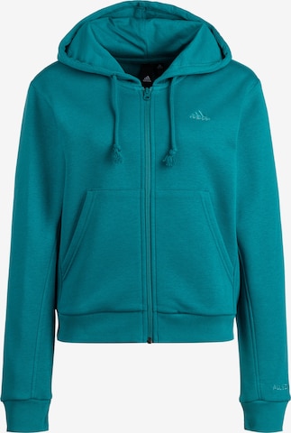 ADIDAS SPORTSWEAR Athletic Zip-Up Hoodie 'All Szn' in Blue: front