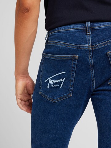 Tommy Jeans Skinny Kavbojke 'SCANTON' | modra barva