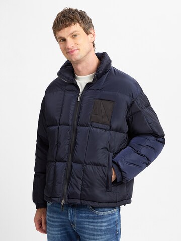 ARMANI EXCHANGE Winter jacket in Blue: front
