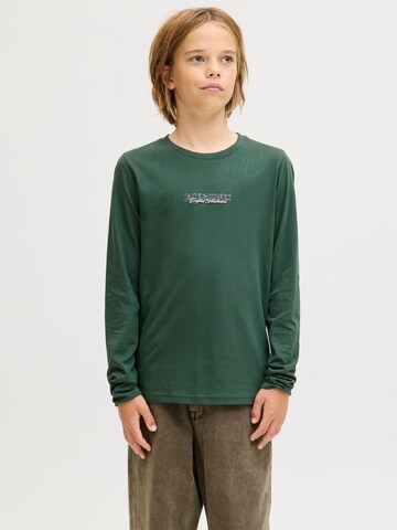 T-Shirt Jack & Jones Junior en vert : devant