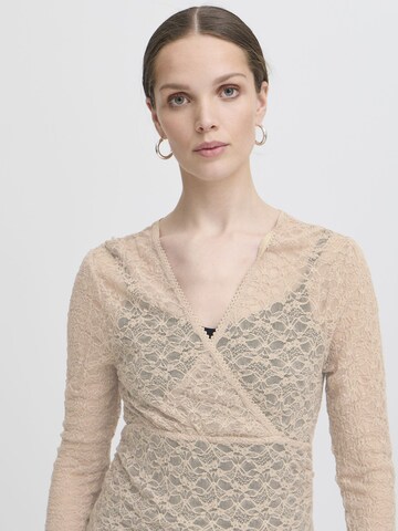 T-shirt ' IXLACEY ' ICHI en beige