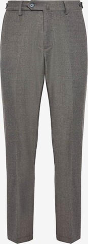 Boggi Milano Pleated Pants in Grey: front