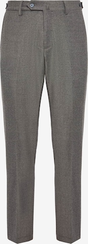 Boggi Milano Regular Pleated Pants in Grey: front