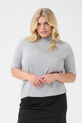 Pull-over 'Lizzy' KAFFE CURVE en gris : devant