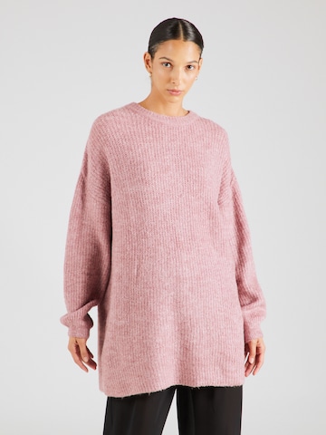 ABOUT YOU Oversized Sweater 'Mina' in Pink: front
