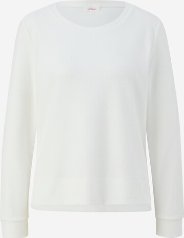s.Oliver Sweatshirt i hvit: forside
