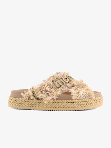 MOU Niedrige Sandalen in Beige: Vorderseite