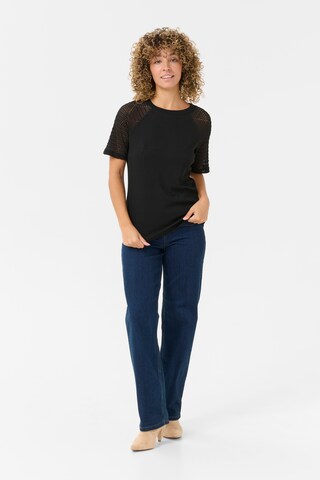T-shirt 'CR Lisan' Cream en noir