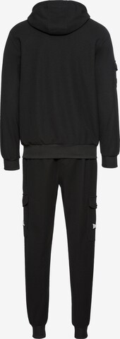 LONSDALE Jogginganzug in Schwarz