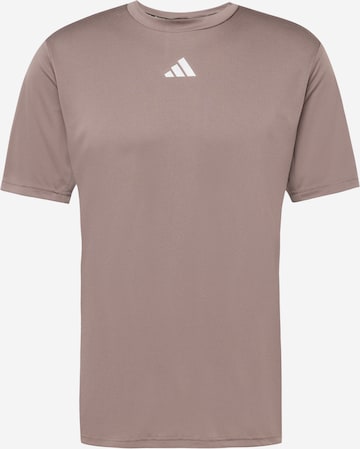 ADIDAS PERFORMANCE Функциональная футболка 'HIIT 3S MES' в Серый: спереди