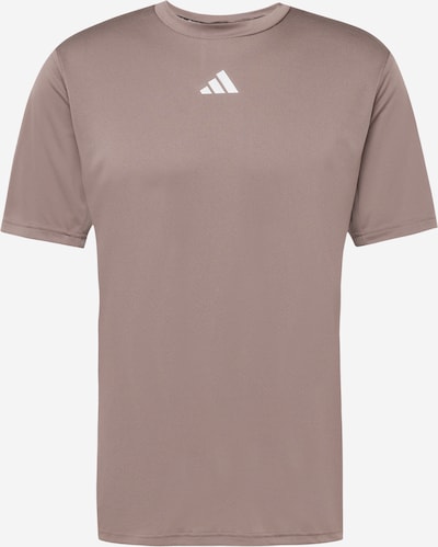 ADIDAS PERFORMANCE Functioneel shirt 'HIIT 3S MES' in de kleur Grafiet / Wit, Productweergave