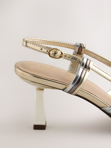 Next Slingpumps i guld