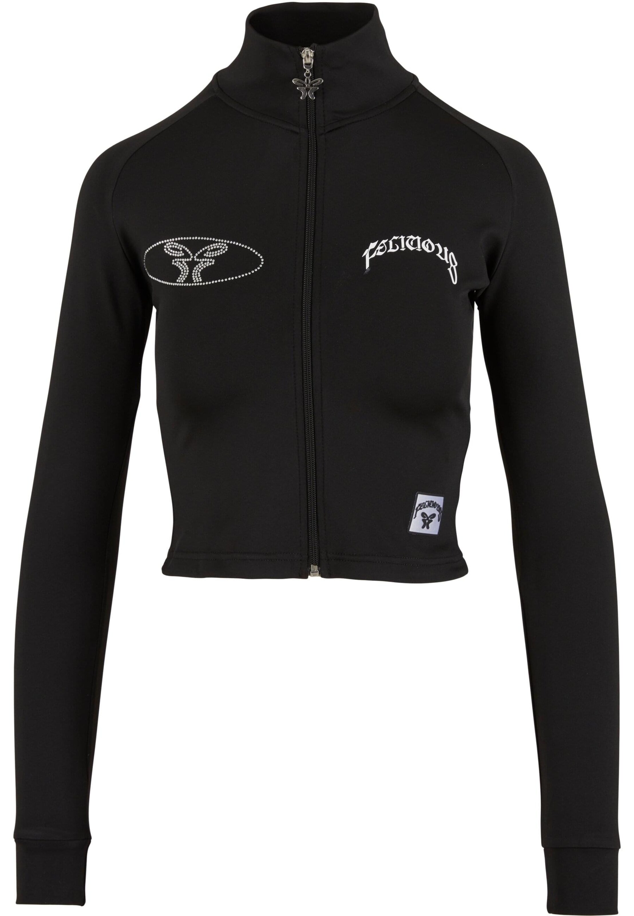 Giacca di felpa di Felicious in nero: frontale