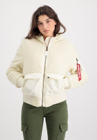 ALPHA INDUSTRIES Övergångsjacka i beige: framsida