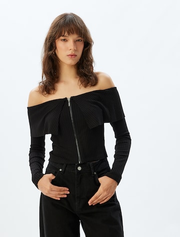 Koton Knit cardigan in Black: front