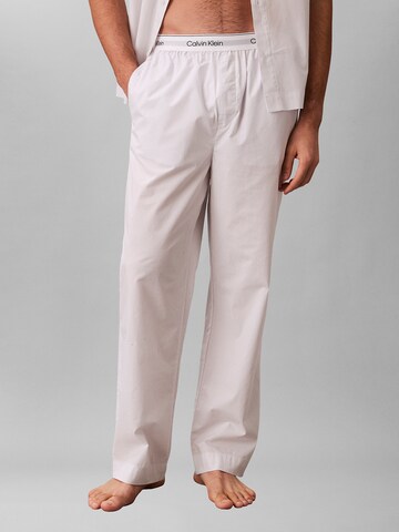 Calvin Klein Underwear Pyjamabroek in Wit: voorkant