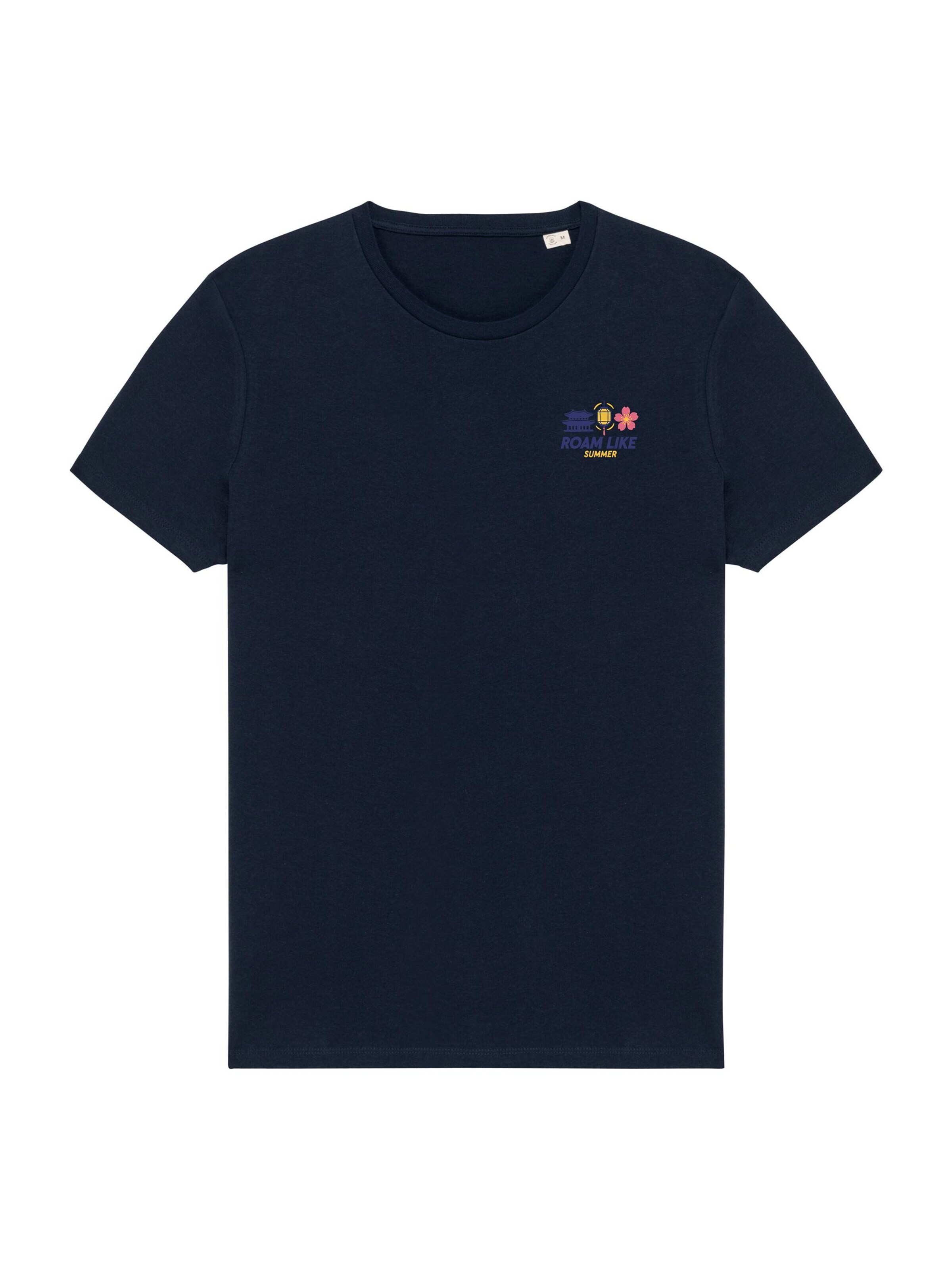 RoamLikeSummer Shirt 'Ninja Travelers' in Blue: front
