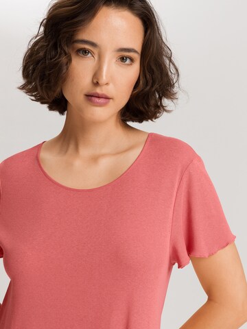Hanro Nachthemd ' Serena ' in Rood