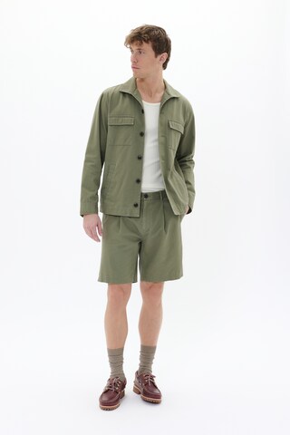Matinique Regular Pleat-Front Pants 'Hart' in Green