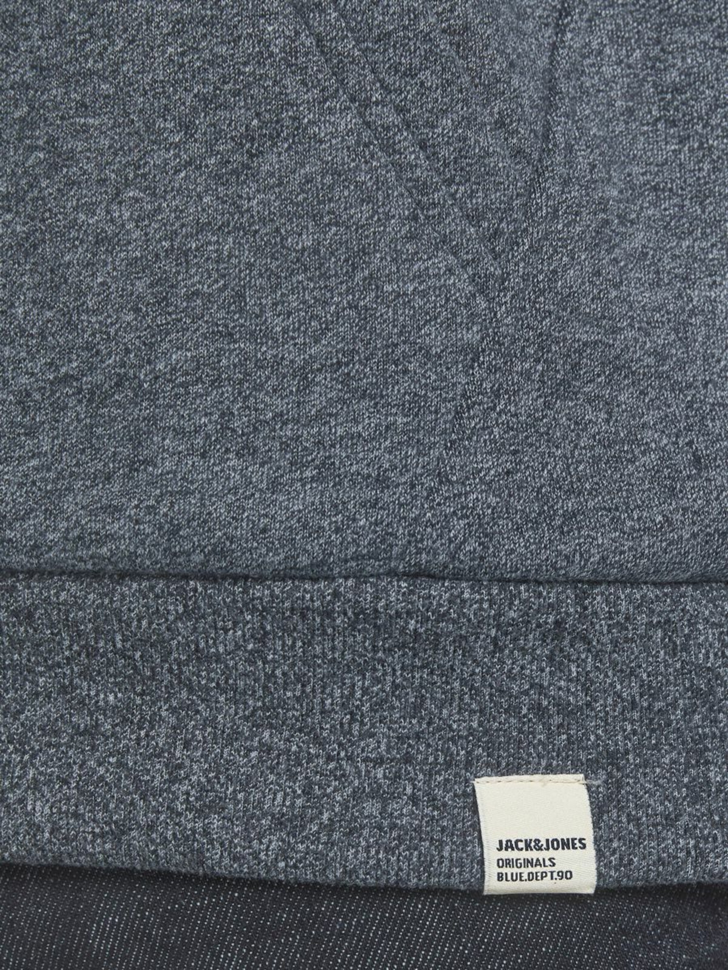 Männer Sweat JACK & JONES Hoodie in Blau, Blaumeliert - QY50715 Männer Sweat JACK & JONES Hoodie in Blau, Blaumeliert - QY50715