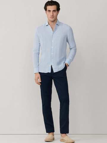 Hackett London Regular Fit Hemd in Blau