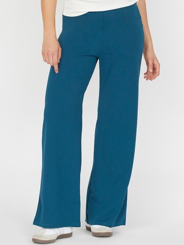 SISTERS POINT Широкий Штаны 'GLUT' в Синий: спереди