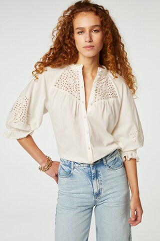 Fabienne Chapot Blouse in Wit: voorkant