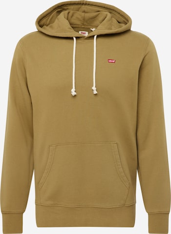 LEVI'S ® Tréning póló 'Original Housemark Hoodie' - zöld: elől