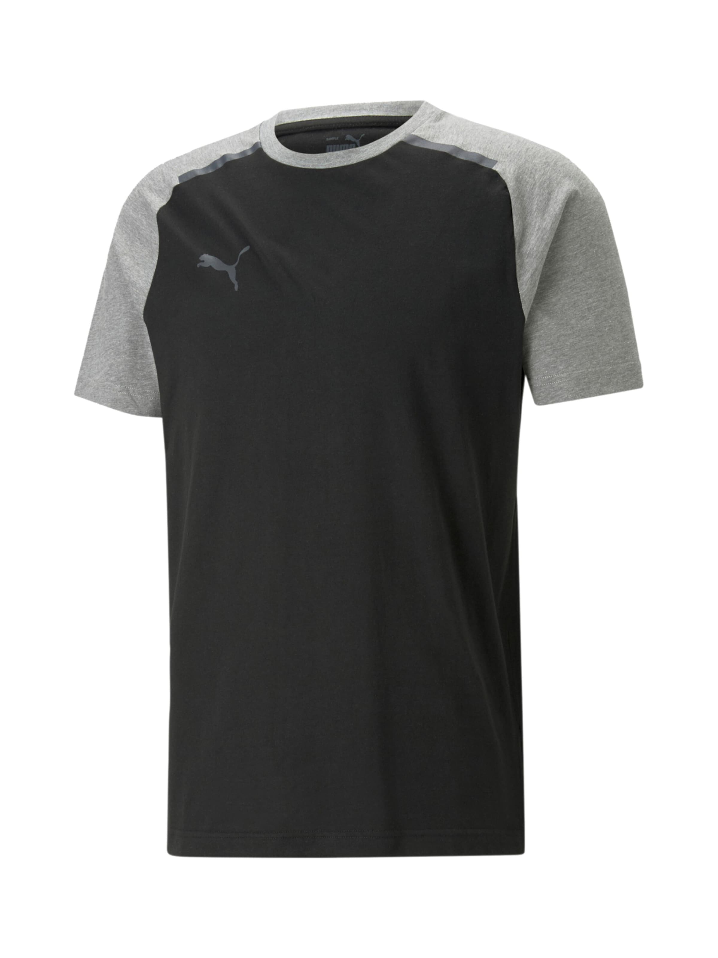 PUMA Performance shirt 'Team CUP' in Black: front