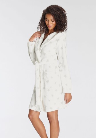 LASCANA Short Bathrobe in White