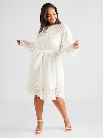 Robe-chemise 'Letizia' Guido Maria Kretschmer Curvy en blanc : devant