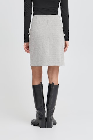 ICHI - Falda ' KATE ' en gris