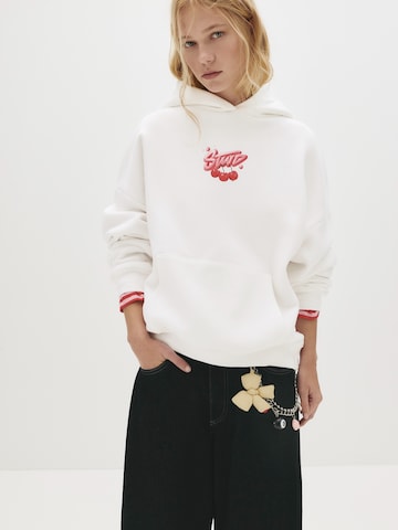 Pull&Bear Mikina 'STWD' - Biela