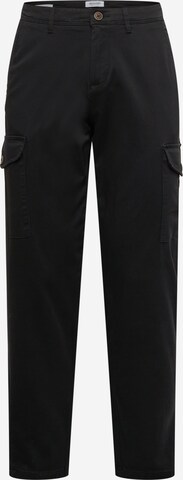 JACK & JONES - Pantalón cargo 'OLLIE BOWIE' en negro: frente