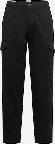 JACK & JONES - Pantalón cargo 'OLLIE BOWIE' en negro: frente