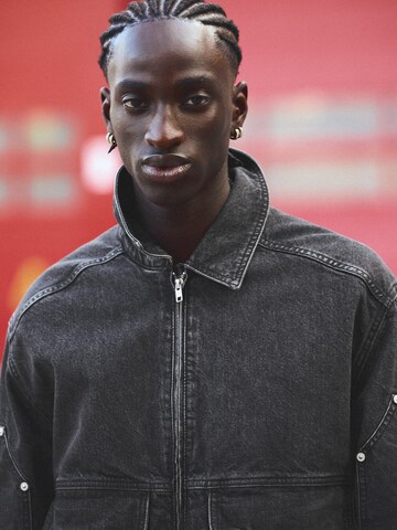 Bershka Between-season jacket in Black